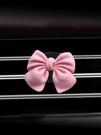 蝴蝶结装饰汽车出风口扩散器（包括 2 个固体桂花香薰垫）