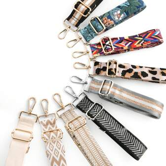 NYXIA Replacement Wide Guitar Strap For Shoulder Bag Women Colorful Bag Straps For Crossbody Messenger Shoulder Bag Accessories Adjustable Belts Handbag Straps