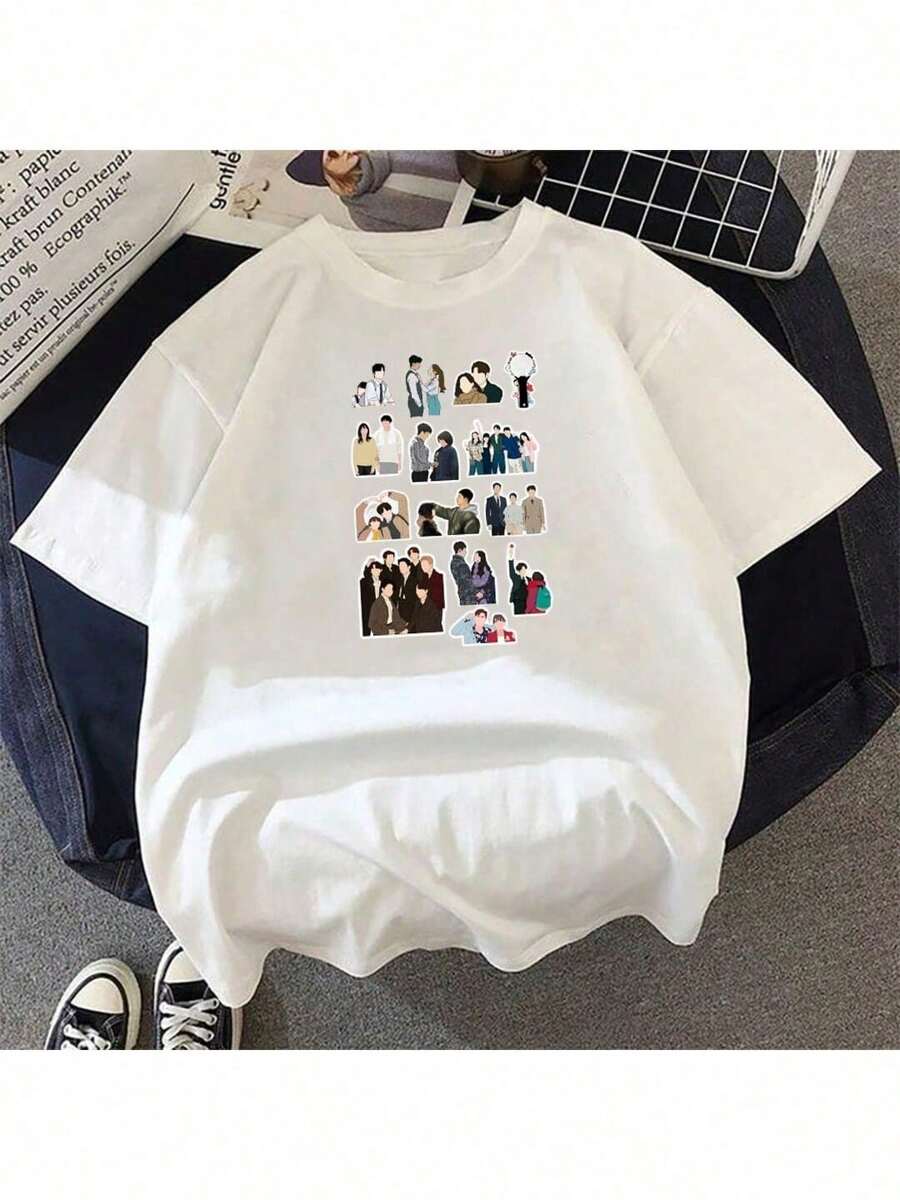 Various Series Dorama 4 Fashion T-Shirt - White - View 1