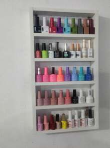 Expositor de esmalte para unhas em mdf  branco