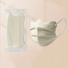 10pcs Women Disposable Multi-Color Face Mask, Fashionable, Breathable, UV-Protection - Multicolor - View 8