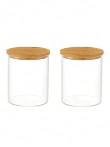 1/2/3/4/6 包 Qtip 支架分配器梳妆台药瓶带盖，化妆圆垫/牙线签架，浴室必备罐子配件浴室整理罐梳妆台整理器