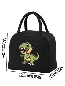 1 件可爱卡通恐龙保温午餐袋 - 学校保温午餐盒 - 彩色 - 查看 11