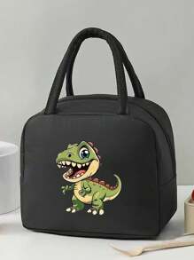 1 件可爱卡通恐龙保温午餐袋 - 学校保温午餐盒 - 彩色 - 查看 7