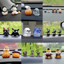 Bộ phụ kiện trang trí dễ thương trên bảng điều khiển xe Halloween - nhiều màu - Xem 1