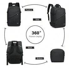 KONO Lightweight Cabin Bag 40x20x25cm Underseat Travel Backpack Waterproof Large Capacity 20L Carry-On For Men And Women