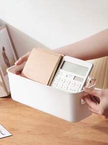 5 件/8 件/12 件白色塑料抽屉整理器套装，多功能浴室和梳妆台抽屉整理托盘，用于存放化妆品、卧室、厨房用具和办公室储物箱 - 白色 - 查看 13