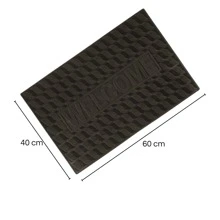 2 Tapetes para entrada de uso rudo de diseño aleatorio totalmente impermeable tapete para exterior - Aleatorio - Ver 2