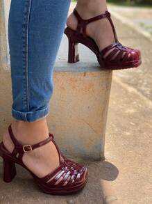 2-Burgundy - Maroon - View 1
