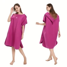 MUTAO Unisex Microfiber Quick Dry Beach Poncho With Storage Case, Portable Bathrobe For Bathroom, Surfing, Swimming, Beach Changing Cape, One Size Fits All,Women Valentine Gift Birthday Boyfriend Girlfriend Summer Wedding