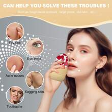 1pc Striped Facial Ice Pack - Creamy Yellow - View 6