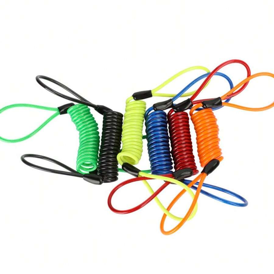 1pc Yellow/Red/Green/Blue/Black/Orange For Motorcycle Motorbike Security Disc Lock Minder/Reminder Cable/Coil  Features: NEW 2023 VIPER MOTORCYCLE DISC LOCK REMINDER DISC LOCK SPRING CABLE/COIL REMINDER LOOP AT BOTH ENDS WILL FIT ON ALL DISK LOCKS NICE QUALITY FITS BETWEEN HANDLEBAR LEVER AND FITTED DISC LOCK  Package Including: 1pc