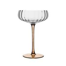 2 Wolff Classic Coupe Glass Bowls With Amber Stem 280ml - 白色 - 查看 4