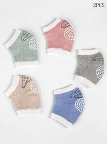 2pcs Kids Crawling Knee & Elbow Pads, Anti-Slip Padded Knee Protection For Infant Toddlers - Multicolor - View 3