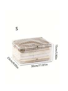 1 Pieza Bolsa de almacenamiento Bolsa de almacenamiento de edredón Bolsa de almacenamiento doméstica de gran capacidad transparente a prueba de polvo y humedad Bolsa de almacenamiento portátil para organizador de armario para dormitorio para regreso a la escuela Caja de almacenamiento Contenedores de almacenamiento Organizador Cubos de almacenamiento Dormitorio Hogar Para mantas Ropa de cama Edredón Almohada Juguetes Bolsa para la escuela Accesorios escolares Artículos escolares