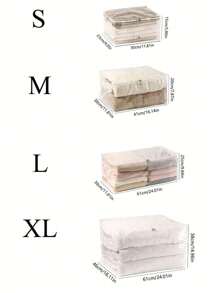 1 Pieza Bolsa de almacenamiento Bolsa de almacenamiento de edredón Bolsa de almacenamiento doméstica de gran capacidad transparente a prueba de polvo y humedad Bolsa de almacenamiento portátil para organizador de armario para dormitorio para regreso a la escuela Caja de almacenamiento Contenedores de almacenamiento Organizador Cubos de almacenamiento Dormitorio Hogar Para mantas Ropa de cama Edredón Almohada Juguetes Bolsa para la escuela Accesorios escolares Artículos escolares