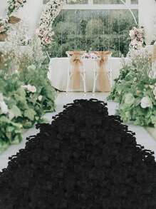 2000 Pcs- Rayon Rose Petal Decoration Rose Petal Black For Wedding Party Halloween Decoration, Gift Box Filler , Rose Ya Romantic, Rose Petal Proposal, Black,Wedding Decor,Home Decor ,Room Decor Party Favors Bride Gifts Birthday Graduation Birthday Decorations Party Decorations Bachelorette