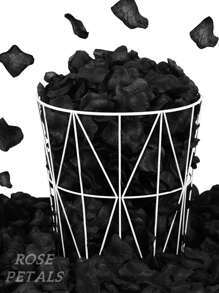 2000 Pcs- Rayon Rose Petal Decoration Rose Petal Black For Wedding Party Halloween Decoration, Gift Box Filler , Rose Ya Romantic, Rose Petal Proposal, Black,Wedding Decor,Home Decor ,Room Decor Party Favors Bride Gifts Birthday Graduation Birthday Decorations Party Decorations Bachelorette