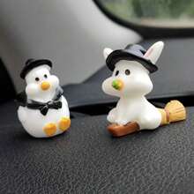 Bộ phụ kiện trang trí dễ thương trên bảng điều khiển xe Halloween - nhiều màu - Xem 8