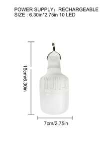 1 Đèn lồng cắm trại sạc USB di động 20W/40W/80W màu trắng, 5 chế độ treo đèn khẩn cấp chống nước để cắm trại, đi bộ đường dài, câu cá, mất điện - trắng - Xem 7