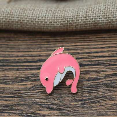 1 chiếc ghim cài hình cá heo dễ thương, ghim cài hình động vật biển cá nhân hóa dành cho nữ, kiểu dáng tinh tế, tươi mới, phù hợp với quần áo, túi xách và phụ kiện.