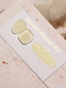 爆款闪亮河星光细闪凝胶指甲油2024新款夏季潮冰晶透明膜碎钻胶美甲店专用 - 彩色 - 查看 21