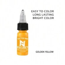 NISIMP Kit de Tinta de Tatuagem, Conjunto de 14 Cores de Tinta de Tatuagem EIPTWH 1/2oz 15ml/garrafa, Tinta de cor brilhante e vibrante para suprimentos de tatuagem, pigmentos de tatuagem profissionais para arte corporal de tatuagem FWTI14-15