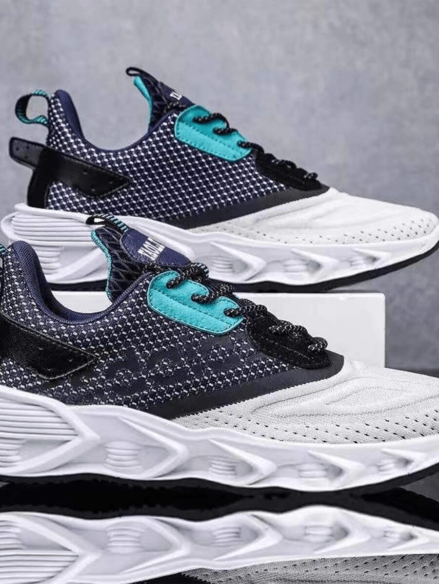 Tenis Hombre de Moda Sneakers Running , Zapatos Caballero Casuales , Hombre Transpirable Moda Sneakers Urban Tenis , Fitness , Zapatos Casual Hombre , Casual-Zapatos Deportivos Tenis Hombre Casuales de Moda Fashion Zapato Casual Hombre-Zapatilla Deportiva Transpirable Running Comoda - Azul y blanco - Ver 1