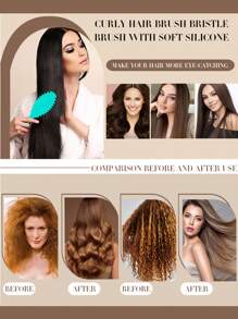 Curl Defining Brush,Curl Define Styling Brush,Shaping And Defining Curls For Women To Reduce Pulling And Curl Separation - Multicolor - View 4