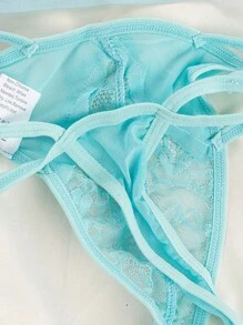Women Sexy Lingerie Sets - Blue - View 9