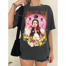 Camiseta Lana Del Rey Lua - Chumbo - Visão 1