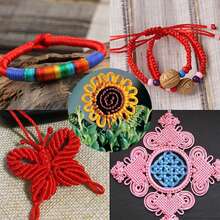 1 卷 7# 中国结尼龙绳，100 米（3973 英寸）长，DIY 工艺花边绳，多种颜色可选 - 藏青色 - 查看 3