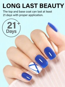 TOMICCA 3pcs/Set 15ml Clear Base Coat, Glossy Top Coat And Matte Top Coat, Requires UV Lamp Curing, Long-Lasting And Durable, Suitable For Home DIY Manicure Salon Or As A Gift For Ladies - 無色 - 查看 6