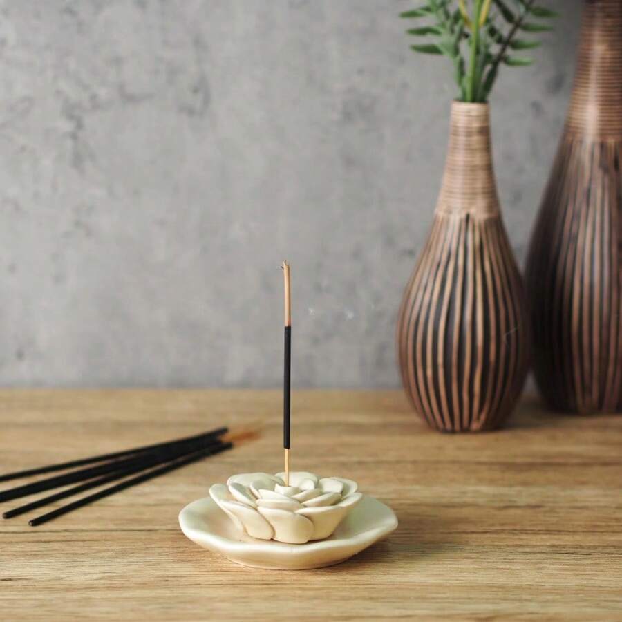 Ceramic Flower Incense Burner SHEIN USA