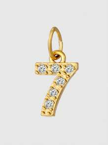 Diamday 1 件钻石字母吊坠 女士 DIY 项链手链珠宝制作周年纪念礼物 - 金色 - 查看 41