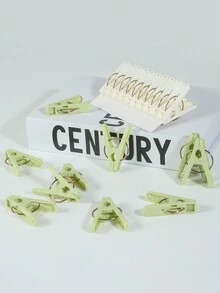12 szt. wytrzymałych plastikowych klamerek do bielizny, 20 szt./zestaw, dwukolorowe, wiatroszczelne i antypoślizgowe, odpowiednie do prania, klipsy do moskitier - Wielokolorowe - Zobacz 13