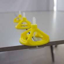 100pcs 1.5mm 3mm Rotate Tile Leveling Clips, Indoor And Outdoor Tile Laying Tools Spin Doctor Tile Leveling Threaded Base For Achieving Flat Floor Tile Installation - Green-1.5mm - View 6