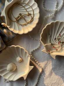 1 pieza de molde de silicona con forma de concha marina para manualidades de resina epoxi, fabricación de joyas, decoración del hogar y bandejas