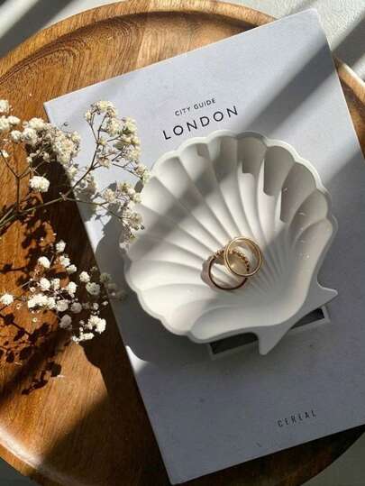 1pc Silicone Seashell Shaped Mold For DIY Resin Epoxy, Jewelry Making, Home Decor Trinket Tray Dish