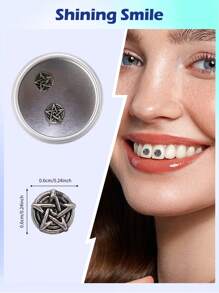 novani 2 Pieces Vintage Metal Shields - Black - View 3