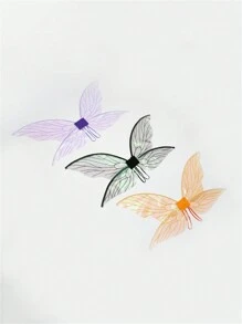 1 pieza Accesorio de disfraz de PVC de mariposa, alas de hada, accesorios de disfraz para actuación, Halloween - Multicolor - Ver 3