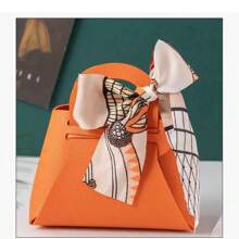 10 件人造皮革珠宝礼品盒,婚礼/乔迁/促销礼品包装袋,周年纪念/生日派对礼品袋(3 种尺寸:大、中、小;8 种颜色:酒红色、粉色、白色、蓝色、橙色、黄色、皇家蓝、紫色),平板装运,需要自行组装,圣诞节 - 彩色 - 查看 10