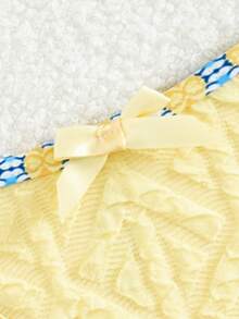 时尚性感沙滩比基尼泳装夏季 - 黃色 - 查看 4