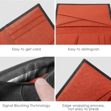 Wevalley WeValley Porte Cartes de Crédit, RFID Blocage, Bifold Portefeuille Homme Cuir Véritable, Rangement Carte de Crédit et Billets