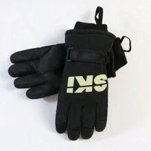 1 Paar Damen Winter Ski Handschuhe, hochwertige professionelle wasserdichte Touchscreen dicke thermische warme Outdoor Eis Schnee Radfahren Skifahren, Snowboarding Handschuhe, Winterhandschuhe, Handwärmer, Schneehandschuhe