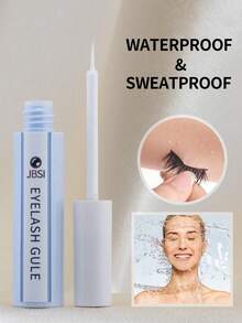 1 Bottle 5ml Clear Eyelash Glue, Super Strong Hold Long-Lasting Strip Lash Adhesive, Fast Drying, Waterproof, Non-Irritating, Latex-Free, Suitable For False Lashes And Cluster Lashes, Ideal For Sensitive Eyes, DIY Eyelash Product