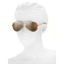 Ray-Ban 58MM Aviator Sunglasses - Yellow - View 5