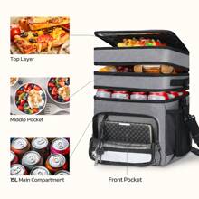 Maelstrom Insulated 19L Lunch Bag Women/Men, Lunch Box For Men,Leakproof Lunch Cooler Bag, Lunch Tote Bag - Màu Xám nhạt - Xem 5