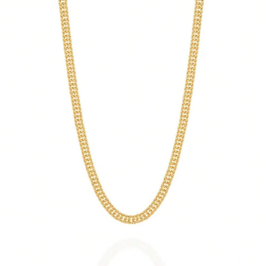 CORRENTE OURO MASCULINA GROSSA ROMMANEL GRUMET DUPLO OURO 18K 60CM 530749 - Ouro amarelo - Visão 1