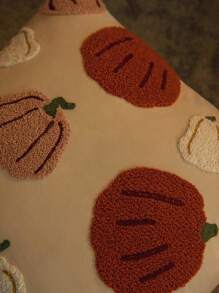 1 Vỏ Gối Thêu Halloween, Thích Hợp Cho Trang Trí Phòng Khách & Phòng Ngủ - trắng - Xem 4